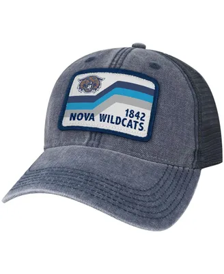 Men's Navy Villanova Wildcats Sun and Bars Dashboard Trucker Snapback Hat