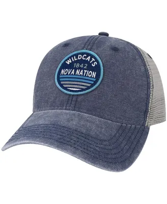 Men's Navy Villanova Wildcats Sunset Dashboard Trucker Snapback Hat