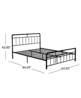 Mowry Minimal Industrial Queen Bed Frame