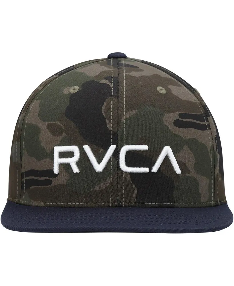 Men's Rvca Camo, Navy Twill Ii Snapback Hat