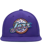 Men's Mitchell & Ness Purple Utah Jazz Hardwood Classics Team Ground 2.0 Snapback Hat