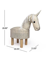 Wendover Contemporary Kids Unicorn Ottoman