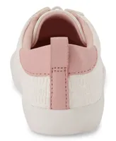 Kenneth Cole New York Toddler Girls Elastic Lace Logo Sneakers