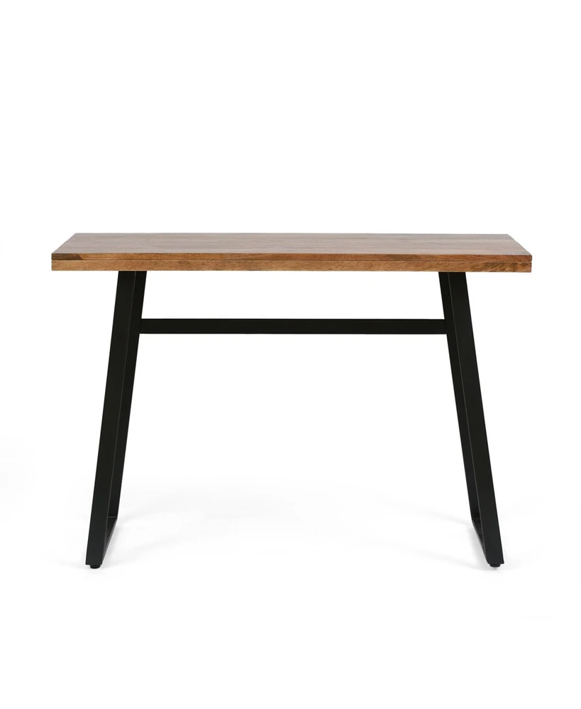 Swanton Modern Industrial Handcrafted Acacia Wood Desk