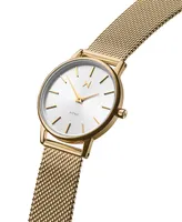 Mvmt Women's Avenue Gold-Tone Mesh Bracelet Watch 28mm - Gold