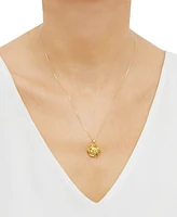 Rose 18" Pendant Necklace in 14k Gold