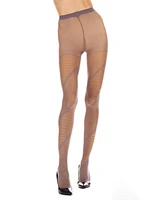 MeMoi Women's Spiral Sheer Tights Stockings