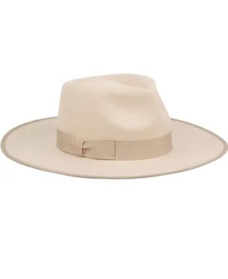Angela & William Women's Wide Brim Felt Rancher Fedora Hat