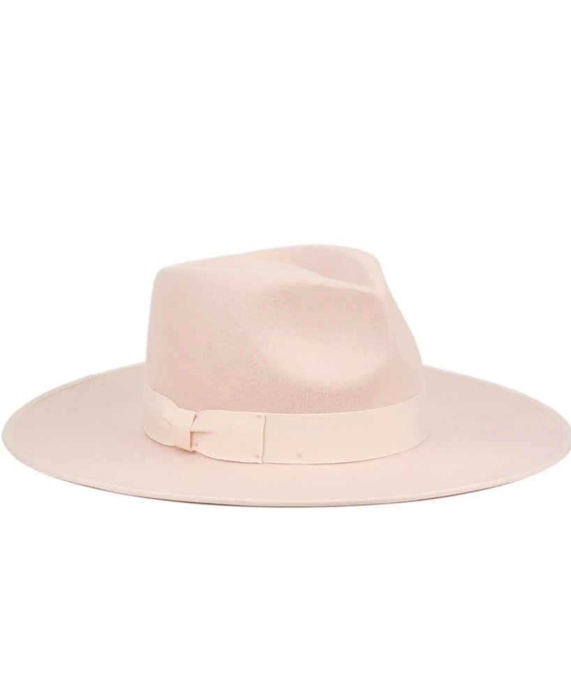 Angela & William Women's Wide Brim Felt Rancher Fedora Hat