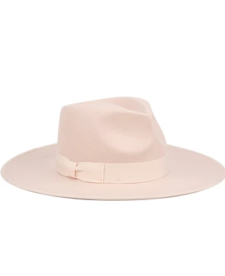 Angela & William Women's Wide Brim Felt Rancher Fedora Hat