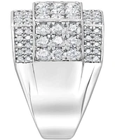 Men's Diamond Multi-Cluster Ring (3 ct. t.w.) 10k Yellow, White or Rose Gold