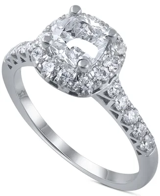 Diamond Halo Engagement Ring (1-3/4 ct. t.w.) in 14k White Gold