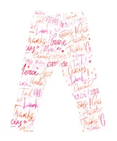 Mixed Up Clothing Baby Girls Thank You Printed Leggings