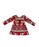 Mixed Up Clothing Baby Girls Ruffled Printed Dress