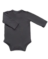 Baby Boys and Girls Viscose from Bamboo Ribbed Long Sleeve Bodysuit