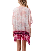 Marcus Adler Women's Lightweight Ombre Tie Dye Kimono Wrap