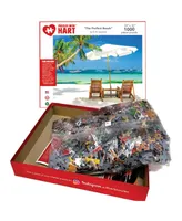 Hart Puzzles the Perfect Beach 24" x 30" By Ow Lawrence Set, 1000 Pieces