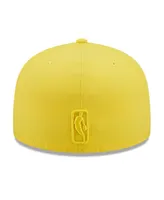 Men's New Era Yellow Oklahoma City Thunder Color Pack 59FIFTY Fitted Hat