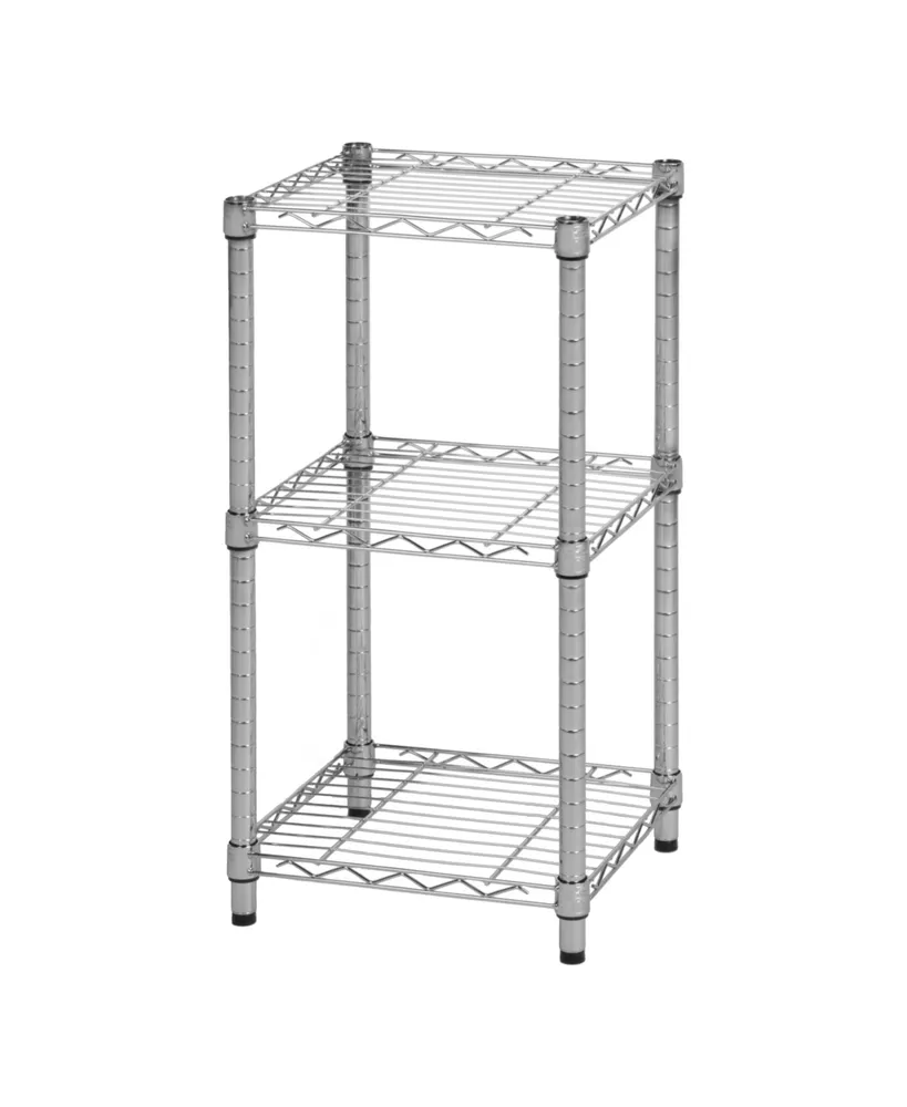 Honey Can Do 3-Tier Adjustable Shelving Unit, 30"