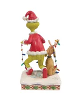 Grinch and Max Wrapped in Light Figurine