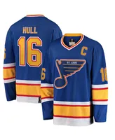 Men's Fanatics Brett Hull Blue St. Louis Blues Premier Breakaway Retired Player Jersey