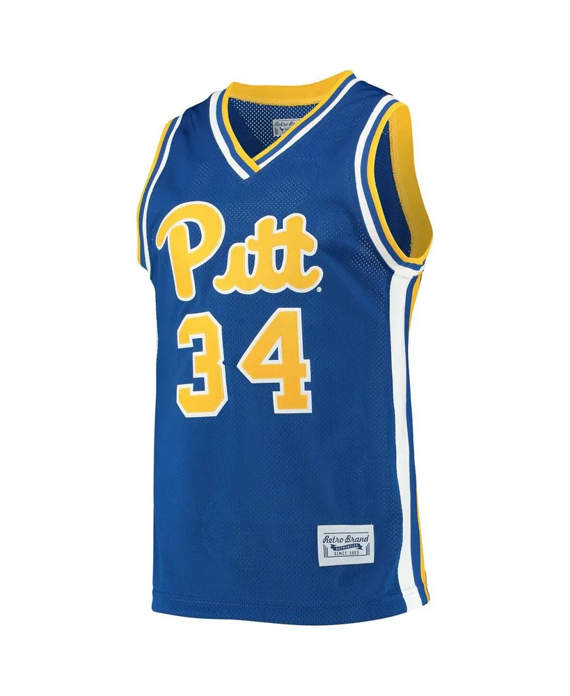 Men's Original Retro Brand Jerome Lane Royal Pitt Panthers Alumni Commemorative Classic Basketball Jersey