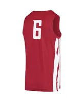 Men's Nike #6 Crimson Washington State Cougars Replica Basketball Jersey