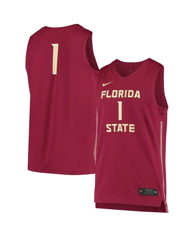 Men's and Women's Nike #1 Garnet Florida State Seminoles Replica Basketball Jersey