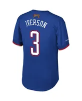 Men's Mitchell & Ness Allen Iverson Royal Nba Mesh T-shirt