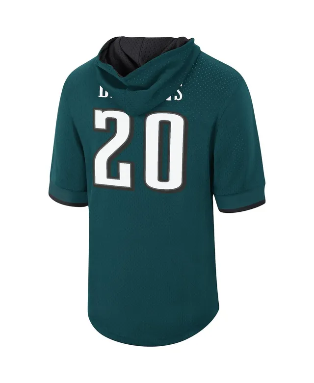 Brian Dawkins Philadelphia Eagles Mitchell & Ness Retired Player Mesh Name  & Number Hoodie T-Shirt - Green