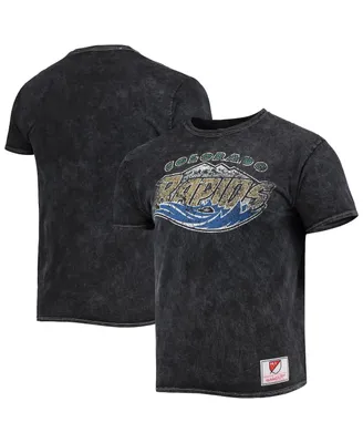 Men's Mitchell & Ness Black Colorado Rapids Since '96 Mineral Wash T-shirt