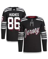 Men's adidas Jack Hughes Black New Jersey Devils 2021/22 Alternate Authentic Pro Player