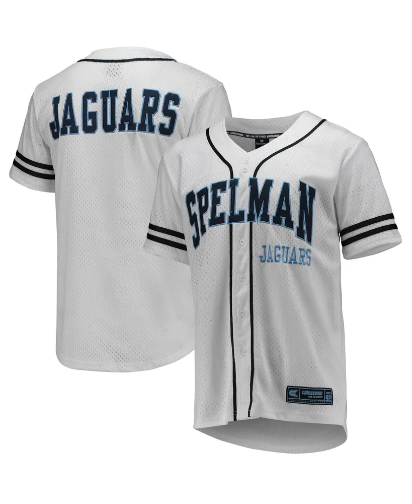 Men's Champion Heather Gray Spelman College Jaguars Arch Over Logo T-Shirt