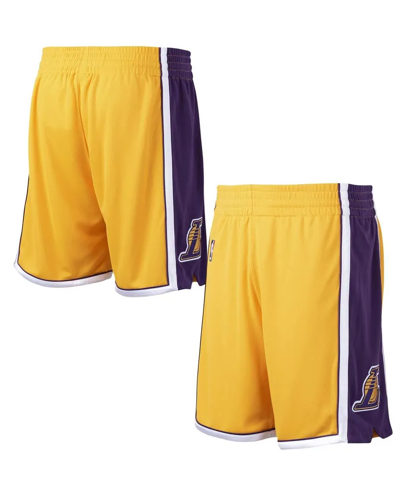 Men's Mitchell & Ness Blue/White Los Angeles Lakers 2009/2010 Hardwood  Classics Authentic Shorts