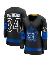 Women's Fanatics Auston Matthews Black Toronto Maple Leafs Alternate Premier Breakaway Reversible Player Jersey