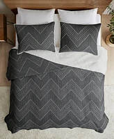 Ink+Ivy Pomona Boho Chevron 3-Pc. Quilt Set