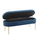 Lumisource Chloe Contemporary Glam Storage Bench