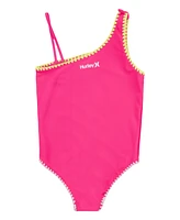 Hurley Big Girls Asymmetrical One-Piece Swimsuit