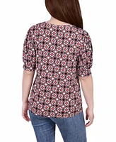 Women's Missy Short Sleeve Balloon Top