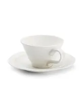 Portmeirion Sophie Conran Teacups and Saucers, Set of 4