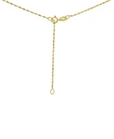 Citrine (1-5/8 ct. t.w.) & Diamond (3/8 ct. t.w.) Double Halo 18" Pendant Necklace in 14k Gold