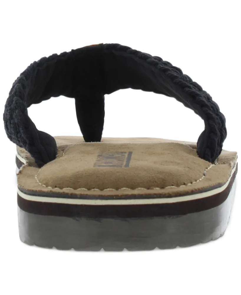 Khombu Men's Braided Thong Flip-Flop Sandal