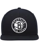 Men's Mitchell & Ness Black Brooklyn Nets Ground 2.0 Snapback Hat