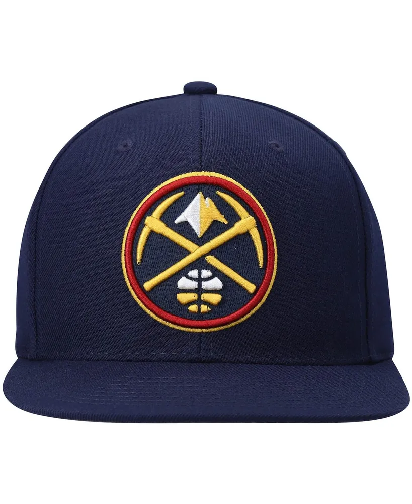 Men's Mitchell & Ness Navy Denver Nuggets Ground 2.0 Snapback Hat
