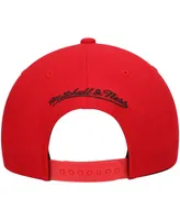 Men's Mitchell & Ness Red and Black Atlanta Hawks Team Two-Tone 2.0 Snapback Hat