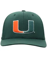 Men's Top of the World Green Miami Hurricanes Reflex Logo Flex Hat