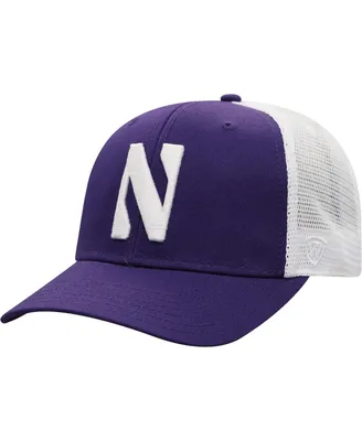 Men's Top of the World Purple and White Northwestern Wildcats Trucker Snapback Hat