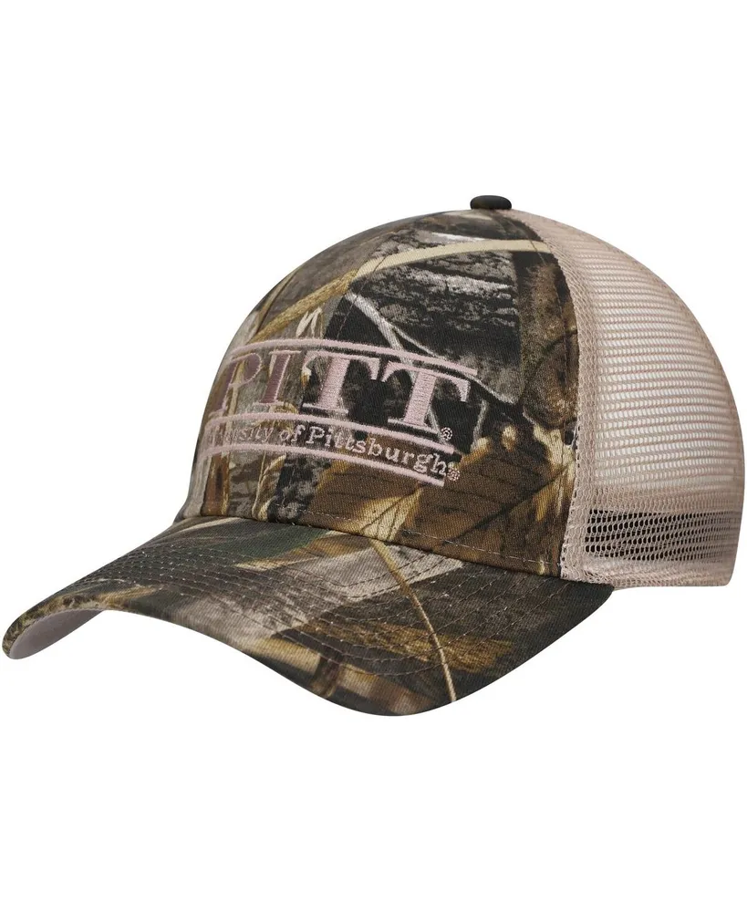 Men's The Game Camo Pitt Panthers Cotton Twill Realtree Max 4 Trucker  Adjustable Hat