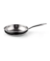 Cook N Home 10-inch Tri-Ply Full Clad Stainless Steel Frying Pan, Silver