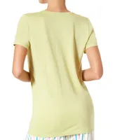 Hue Women's Short-Sleeve Pajama Top